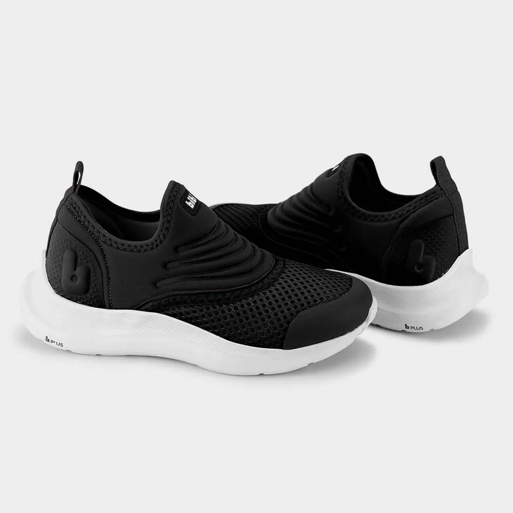 Tenis Action Negro con Blanco