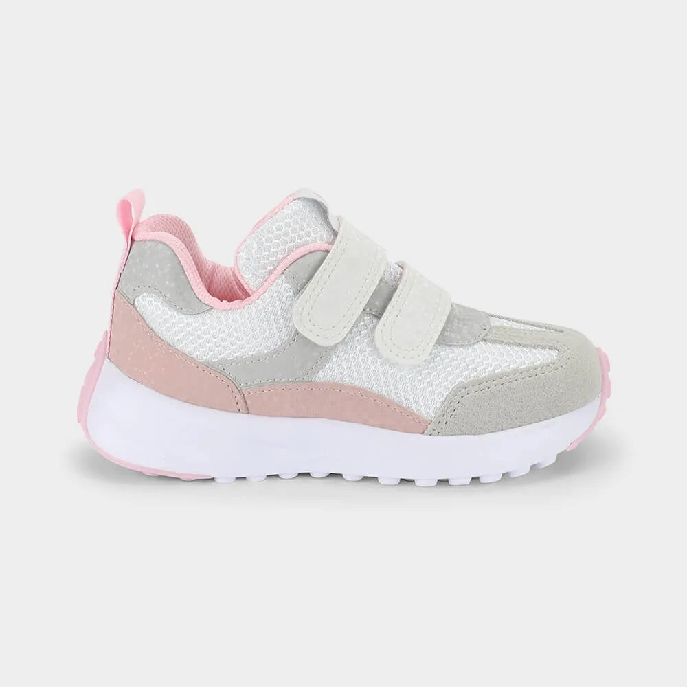 Tenis Jogging Blanco con Rosa