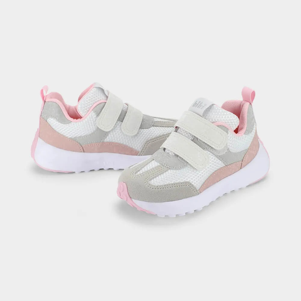 Tenis Jogging Blanco con Rosa