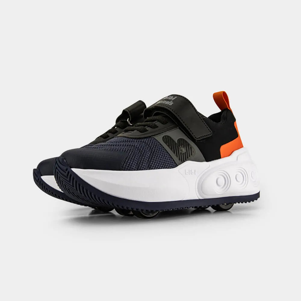 Tenis con Ruedas Skatenis Azul Marino con Negro