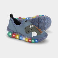 Tenis con Luces Roller Celebration 3.0 Azul con Dino