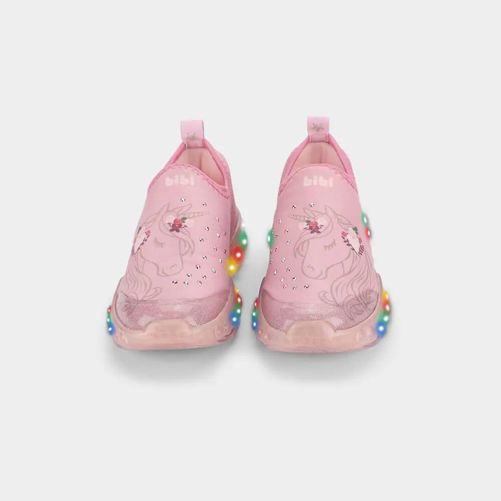 Tenis con Luces Roller Celebration 3.0 Rosa con Unicornio